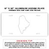 6 X 12 Full Size Aluminum License Plate for Cars and Trucks  Thumbnail