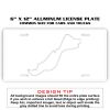 6 X 12 Full Size Aluminum License Plate for Cars and Trucks  Thumbnail