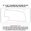 6 X 12 Full Size Aluminum License Plate for Cars and Trucks  Thumbnail