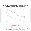 6 X 12 Full Size Aluminum License Plate for Cars and Trucks  Thumbnail