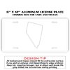 6 X 12 Full Size Aluminum License Plate for Cars and Trucks  Thumbnail