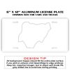 6 X 12 Full Size Aluminum License Plate for Cars and Trucks  Thumbnail