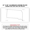 6 X 12 Full Size Aluminum License Plate for Cars and Trucks  Thumbnail