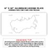 6 X 12 Full Size Aluminum License Plate for Cars and Trucks  Thumbnail