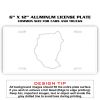 6 X 12 Full Size Aluminum License Plate for Cars and Trucks  Thumbnail