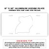6 X 12 Full Size Aluminum License Plate for Cars and Trucks  Thumbnail