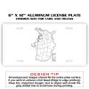6 X 12 Full Size Aluminum License Plate for Cars and Trucks  Thumbnail