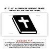 6 X 12 Full Size Aluminum License Plate for Cars and Trucks  Thumbnail