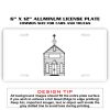6 X 12 Full Size Aluminum License Plate for Cars and Trucks  Thumbnail