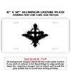 6 X 12 Full Size Aluminum License Plate for Cars and Trucks  Thumbnail