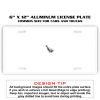 6 X 12 Full Size Aluminum License Plate for Cars and Trucks  Thumbnail
