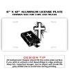 6 X 12 Full Size Aluminum License Plate for Cars and Trucks  Thumbnail