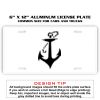 6 X 12 Full Size Aluminum License Plate for Cars and Trucks  Thumbnail