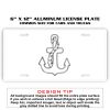 6 X 12 Full Size Aluminum License Plate for Cars and Trucks  Thumbnail