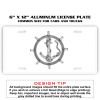 6 X 12 Full Size Aluminum License Plate for Cars and Trucks  Thumbnail