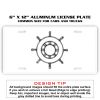 6 X 12 Full Size Aluminum License Plate for Cars and Trucks  Thumbnail