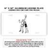 6 X 12 Full Size Aluminum License Plate for Cars and Trucks  Thumbnail