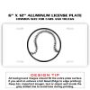 6 X 12 Full Size Aluminum License Plate for Cars and Trucks  Thumbnail