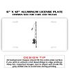 6 X 12 Full Size Aluminum License Plate for Cars and Trucks  Thumbnail