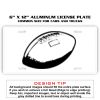 6 X 12 Full Size Aluminum License Plate for Cars and Trucks  Thumbnail
