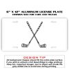 6 X 12 Full Size Aluminum License Plate for Cars and Trucks  Thumbnail