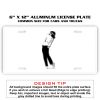 6 X 12 Full Size Aluminum License Plate for Cars and Trucks  Thumbnail