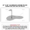 6 X 12 Full Size Aluminum License Plate for Cars and Trucks  Thumbnail
