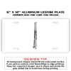 6 X 12 Full Size Aluminum License Plate for Cars and Trucks  Thumbnail