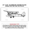 6 X 12 Full Size Aluminum License Plate for Cars and Trucks  Thumbnail