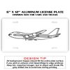 6 X 12 Full Size Aluminum License Plate for Cars and Trucks  Thumbnail