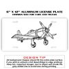 6 X 12 Full Size Aluminum License Plate for Cars and Trucks  Thumbnail