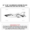 6 X 12 Full Size Aluminum License Plate for Cars and Trucks  Thumbnail