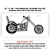 6 X 12 Full Size Aluminum License Plate for Cars and Trucks  Thumbnail