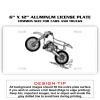6 X 12 Full Size Aluminum License Plate for Cars and Trucks  Thumbnail