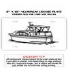 6 X 12 Full Size Aluminum License Plate for Cars and Trucks  Thumbnail