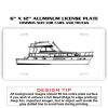 6 X 12 Full Size Aluminum License Plate for Cars and Trucks  Thumbnail