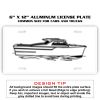 6 X 12 Full Size Aluminum License Plate for Cars and Trucks  Thumbnail