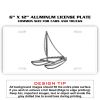 6 X 12 Full Size Aluminum License Plate for Cars and Trucks  Thumbnail