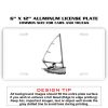 6 X 12 Full Size Aluminum License Plate for Cars and Trucks  Thumbnail