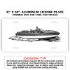 6 X 12 Full Size Aluminum License Plate for Cars and Trucks  Thumbnail