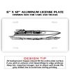 6 X 12 Full Size Aluminum License Plate for Cars and Trucks  Thumbnail