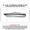 6 X 12 Full Size Aluminum License Plate for Cars and Trucks  Thumbnail