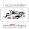 6 X 12 Full Size Aluminum License Plate for Cars and Trucks  Thumbnail