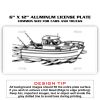 6 X 12 Full Size Aluminum License Plate for Cars and Trucks  Thumbnail