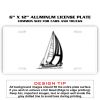 6 X 12 Full Size Aluminum License Plate for Cars and Trucks  Thumbnail