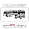 6 X 12 Full Size Aluminum License Plate for Cars and Trucks  Thumbnail