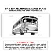6 X 12 Full Size Aluminum License Plate for Cars and Trucks  Thumbnail