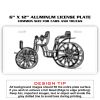 6 X 12 Full Size Aluminum License Plate for Cars and Trucks  Thumbnail