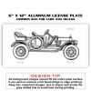 6 X 12 Full Size Aluminum License Plate for Cars and Trucks  Thumbnail