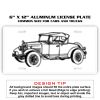 6 X 12 Full Size Aluminum License Plate for Cars and Trucks  Thumbnail
